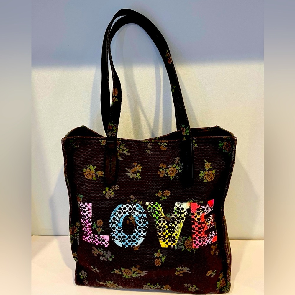 Coach LOVE Canvas Tote By Jason Taylor 42